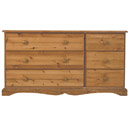 Devon Pine 6 drawer combination chest furniture