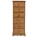 Devon Pine 6 drawer tall chest furniture