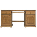 Devon Pine double computer desk furniture