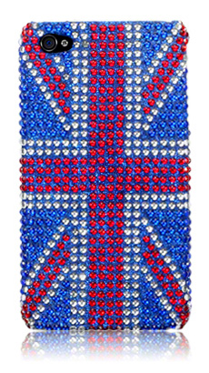 Unbranded Diamante iPhone Case - Union Jack