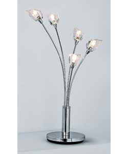 Unbranded Diamond 5 Light Deluxe Table Lamp