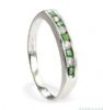 Diamond and emerald eternity ring