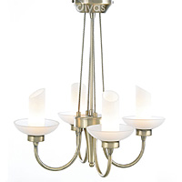 Unbranded DIIL10061 - 4 Light Antique Brass Ceiling Light