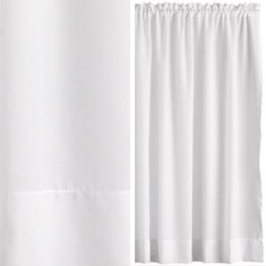 Slot headed voile panel in plain polyester cotton muslin.