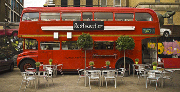 Unbranded Dining on a Routemaster Bus for Two
