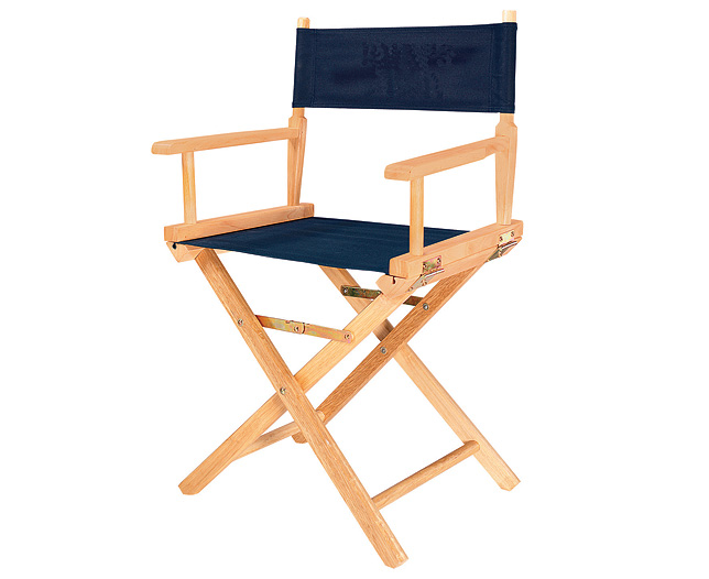 Unbranded Director` Chair, Blue Plain
