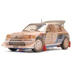 The 1/18 scale model from Solido of Timo Salonen`s Peugeot 205 T16 from the 1986 Monte Carlo Rally h