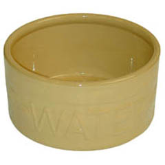An attractive high sided water bowl at a great price. Embossed on the outside with "WATER". This 8 i