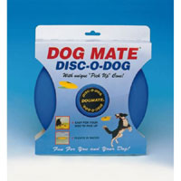 Dog Toy - Blue tough light polymer plastic Plastic Flying Disc 230mm, hardwearing dog proof frisbee,