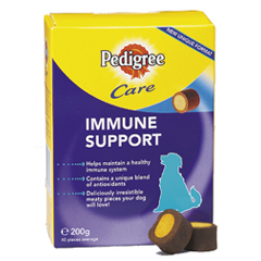 Pedigree`s new range of treats give health benefits to your dog too! Pedigree Care Immune Support Tr