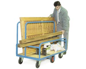 Unbranded DIY heavy duty timber trolley