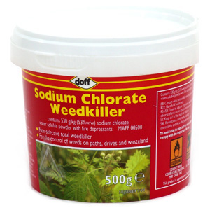 Unbranded Doff Sodium Chlorate Weedkiller - 500g Tub