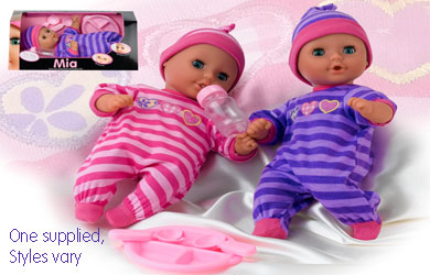 Unbranded Dolls World - Baby Mia 30cm Interactive