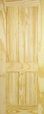 Unbranded DOOR CLEAR PINE 4 PANEL 78x28