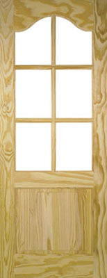 Unbranded DOOR CLEAR PINE DAKOTA UNGLAZED 78x27