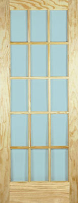 Unbranded DOOR CLEAR PINE SA77 GLAZED 78x27