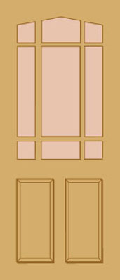 Unbranded DOOR HARDWOOD DOWNHAM 78x30
