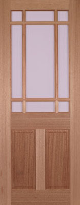 Unbranded DOOR HARDWOOD DOWNHAM GLAZED 78x27