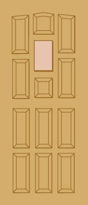Unbranded DOOR HARDWOOD ELIZABETHAN 78x30