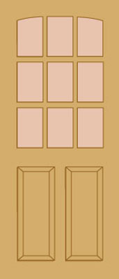 Unbranded DOOR HARDWOOD GEORGIA 78x30