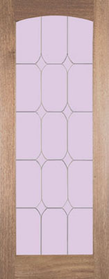 IMPERIAL HARDWOOD SINGLE TEMPERED ABE LEAD GLAZED DOOR.THE THICKNESS OF THIS DOOR IS 35mm AND IS
