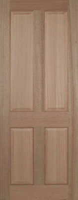 Unbranded DOOR HARDWOOD REGENCY 4 PANEL 78x24