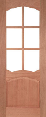 Unbranded DOOR HARDWOOD RIVIERA UNGLAZED 78x27