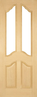 Unbranded DOOR OAK RICHELIEU GLAZED RAISED 78x27