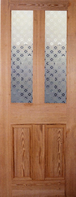 Unbranded DOOR PITCH PINE MALTON GLAZED 78x27