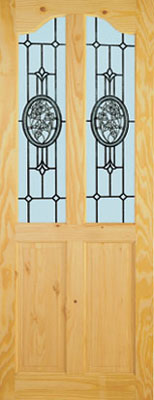 SEMI CLEAR PINE BRITTANY ARTIC ROSE GLAZED DOOR.THE THICKNESS OF THIS DOOR IS 35mm AND IS AVAILABLE 