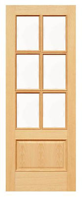Unbranded DOOR WHITE ASH ARDECHE GLAZED 78x24