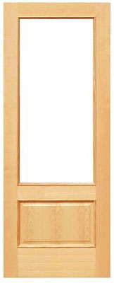 Unbranded DOOR WHITE ASH GIRONDE UNGLAZED 78x24