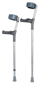 Double Adjustable Crutch - Plastic Cuff Small 609-