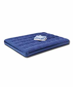 Double Air Mattress with Built-In Foot Pump
