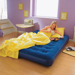 The Double Airbed And Single Airbed are easily inflated with a foot pump compressor or hairdryer on
