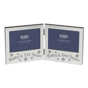 Unbranded Double Baby Scan Photo Frame
