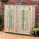 A great way to all your household wheelie bins and keep the garden looking nice.