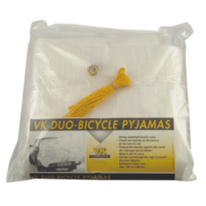 Double Cycle Cover (Fits Two Adult Bikes) VK Standard Water Proof Cover With Draw String Cord