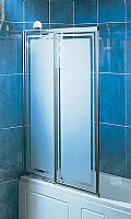 126.5cns high x 99cms wide.  Toughened safety glas