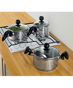 Unbranded Dr Cook 3 Pc Box Pan Set