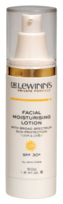 Unbranded Dr Lewinns Facial Moisturising Lotion SPF 30 