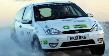 Unbranded Drifting on a Rally Stage