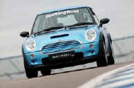 A supercharged MINI adventure around Rockinghams challenging infield circuit..