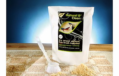 This British-made dry clean carpet powder was developed by technical experts, and has been used by professional carpet cleaning companies for years. Its amazingly powerful dry powder formula allows you to avoid all the risks of wet carpet cleaning 