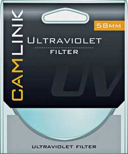 Unbranded DSLR 58mm Circular Ultra Violet Filter