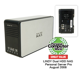 Dual HDD NAS Personal Server Pro  SATA