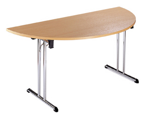 Unbranded Durand semi circular folding modular table (chrm