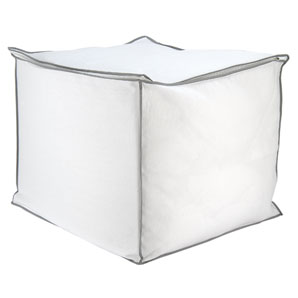 Duvet Bag- White/Grey Trim