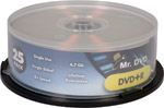 DVD   R  · Bulk DVD R media  · 4.7GB data  · 120 minutes video  · Supplied on a cake plate  · I