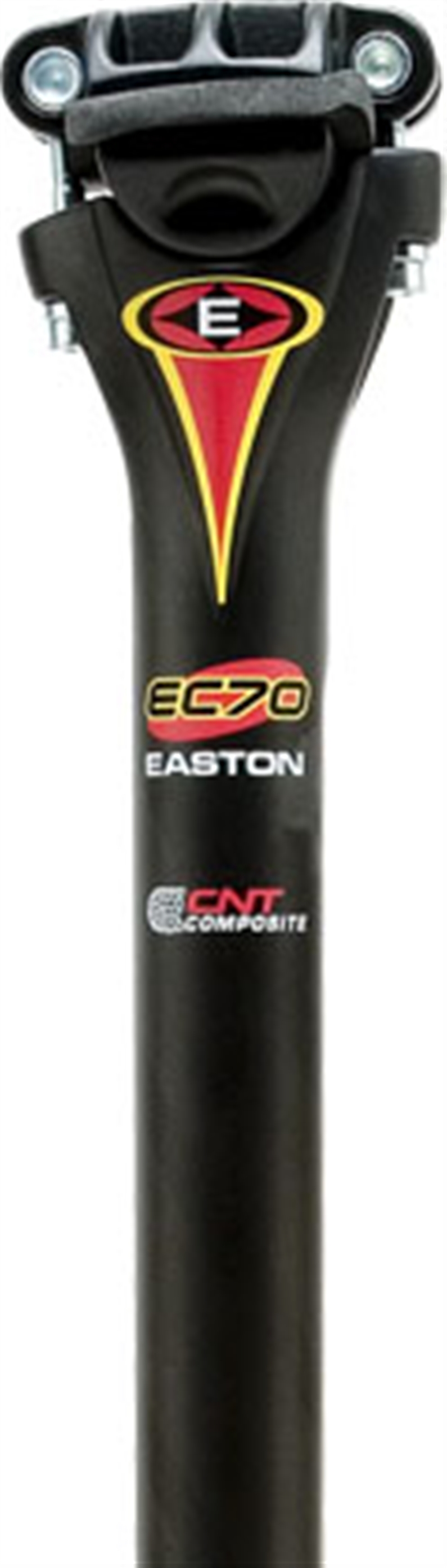 The EC70 zero-offset seat post is a carbon-fiber work of art. Eastons cutting-edge CNT-composite